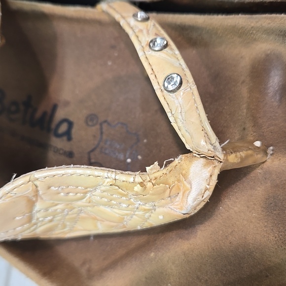 Betula By Birkenstock Women Thong Leather Sandals Flats shoes sz 40/9 Regular - Picture 4 of 14